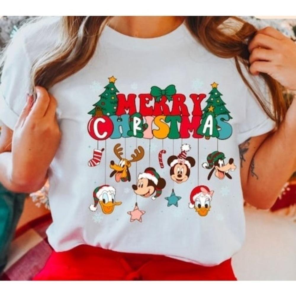 Mickey And Friends Christmas Disney Holiday Ears Fan T Shirt